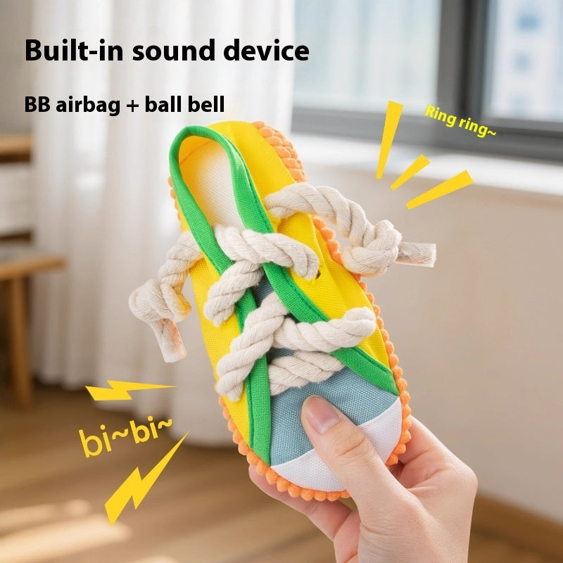 Dog Sound Slippers Toy Self-Hi Relieving