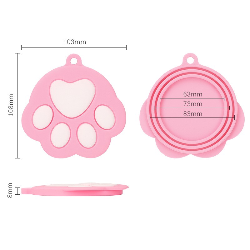 Silicone Dog's Paw Can Lid