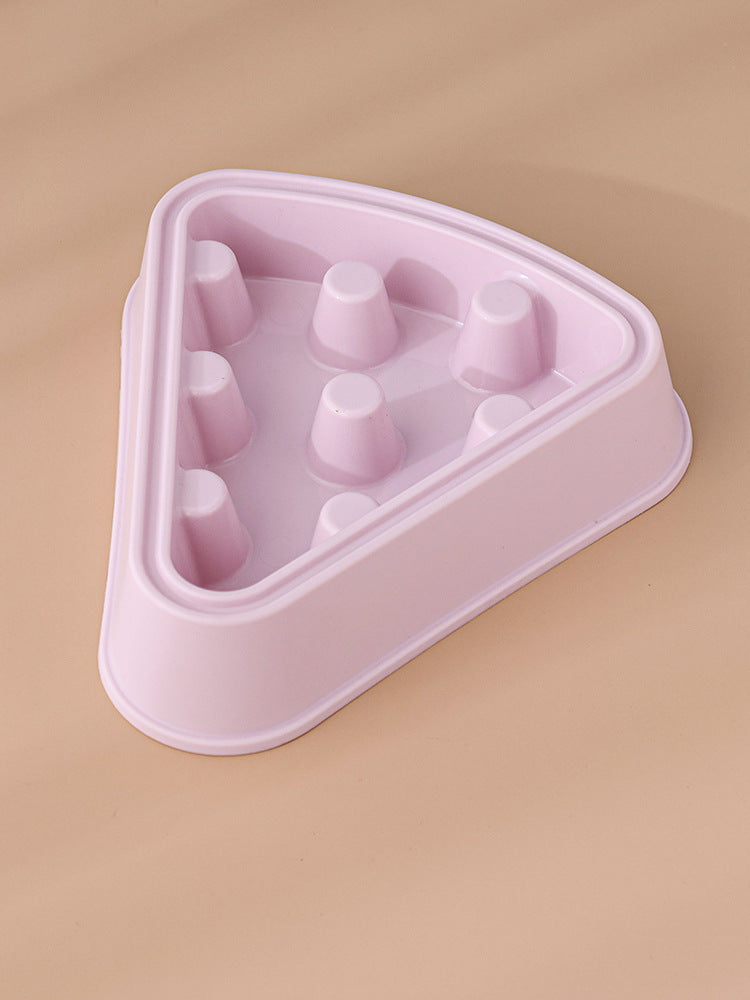 Cat or Dog Slow Food Bowl Cartoon Pizza Shape