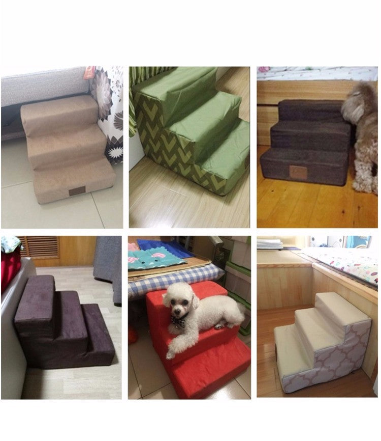 Dog Climbing Stairs for Bed or Couch